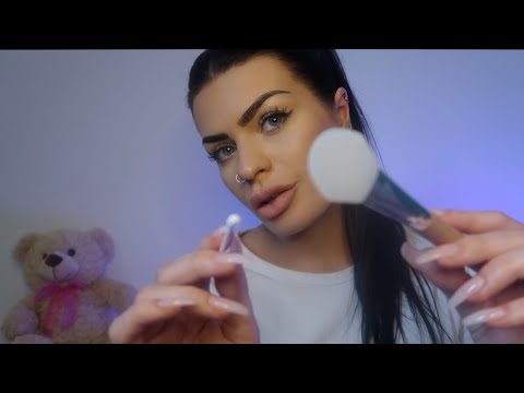 ASMR Sleepover ✨ Pampering You Before Bed (face Touching, personal attention roleplay)