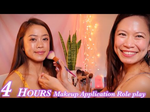 ASMR 🌺 4 Hours Relaxing Makeup Artist Roleplay 💕