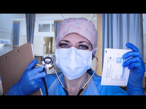 ASMR Realistic Post-Op Medical Exam & Wound Cleaning - Vinyl Gloves, Writing, Crinkles, Caring