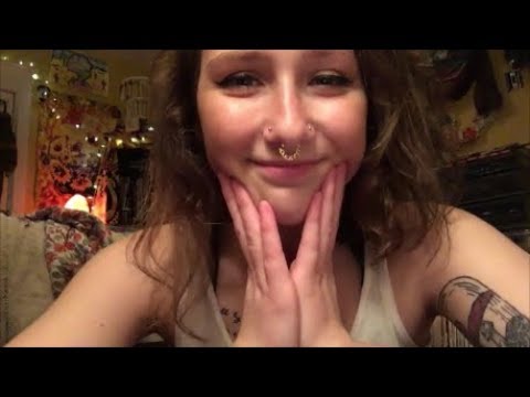 ASMR GIRLFRIEND ROLE PLAY/KISSING YOU, BRUSHING YOUR HAIR, MASSAGE W LOTION