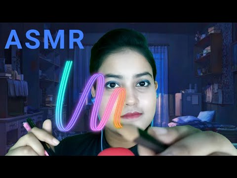 ASMR Drawing & Tapping Right On Your Face With Mouth Sounds