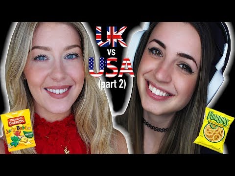 [ASMR] Part 2 UK vs USA Snack Swap | Gibi ASMR