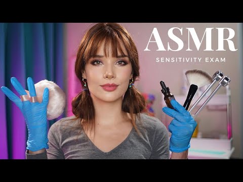 ASMR Face & Legs Sensitivity Exam - Roleplay for Sleep