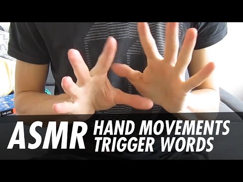 ASMR - Hand Movements and Trigger Words - Male Whispering and Soft Speaking