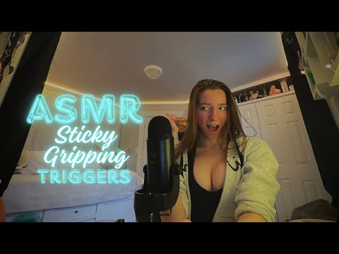 ASMR Sticky Gripping Triggers🧴