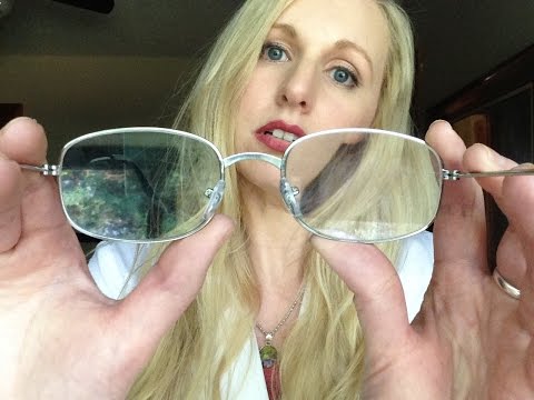 ASMR Glasses Fitting O-O | Soft Spoken w/ Pen Light