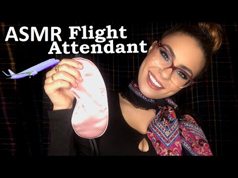 ASMR Flight Attendant RP ~First Class Flight Anxiety Relief~