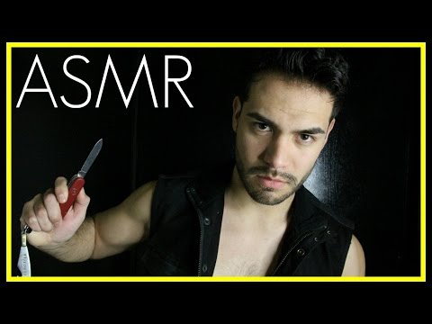 ASMR - Kidnapping Part 4 (Close Up Male Whisper, Cutting and Scraping Sounds)