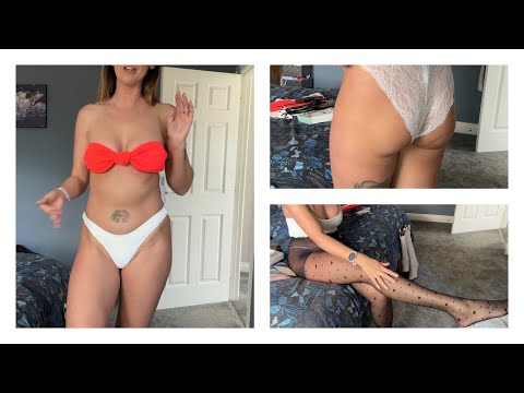 Pantyhose, lingerie and Bikini Haul and Try On