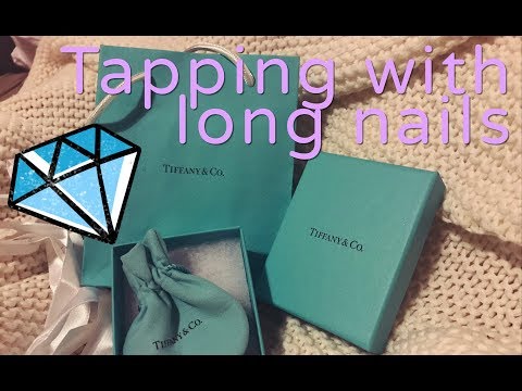 Tapping with long nails - Tiffany & Co, Louis Vuitton and more! - ASMR