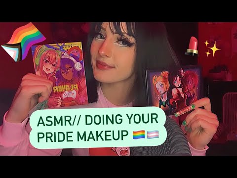 ASMR//doing your makeup (yva expressions/hex baby beauty) personality attention, nail tapping✨
