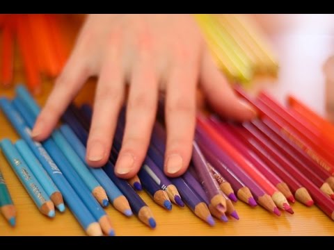 A Rainbow of Wooden Sounds w/Pencils (ASMR sharpening & pencil sounds, minimal speech)