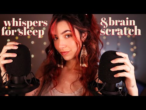 ASMR Close Whispering & Scratching Your Brain For Sleep 💤
