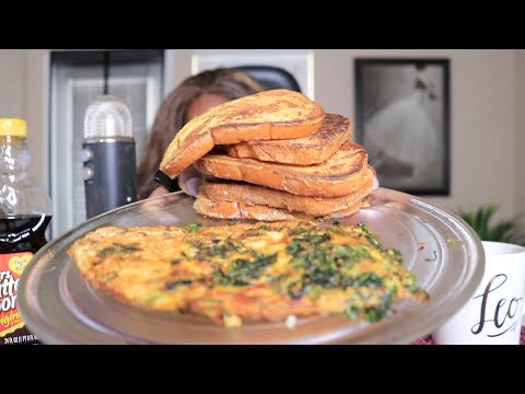 🍳 Pumpkin French Toast ASMR Eating Sounds
