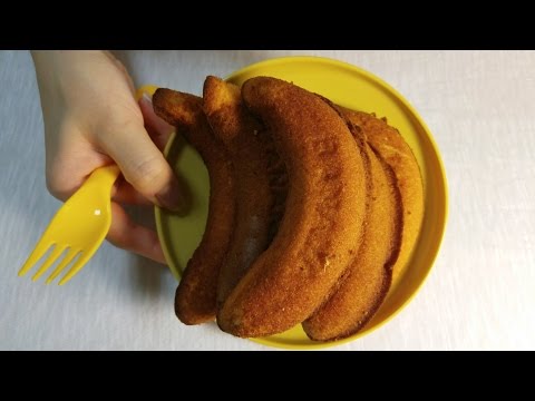 ASMR: banana bread 바나나케이크 이팅사운드 리드사운드 빵먹방 banana flavored cake eating & lid sounds mukbang
