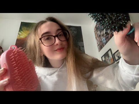 Hair brushing ASMR | My hair and yours| Layered sounds | Personal attention