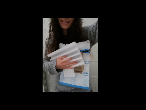 #Asmr - Sounds of the packaging material 🛍️📦 Styrofoam, Cardboard, Plastic bag (Level 4)