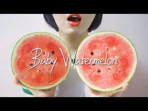 [ASMR] 과즙폭발! 복수박🍉 이팅사운드 l Super Juicy! Little Watermelon Eating Sounds