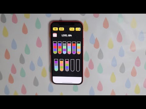 WATERSORT PHONE GAME ASMR CHEWING GUM SOUNDS