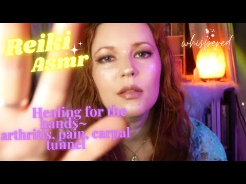 ✨🙌 Reiki ASMR~Hand Pain Relief~Hand massage, body scan, crystals, relax and release tension