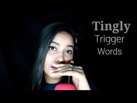 ASMR Tingly Trigger Words ~ Closeup Whispering