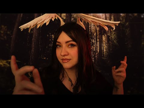 ASMR 🌿 Forest Spirit Heals Your Wounds (energy plucking, hair brushing, face cleaning, incense, etc)