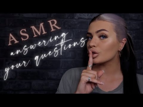 ASMR ✨10k Q&A ✨  Answering Your Questions 🖤