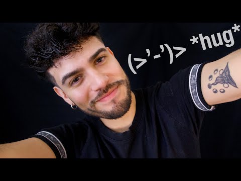 Hugging You! ASMR Feel-Good Whispering (male attention, face caressing, & hugs!)
