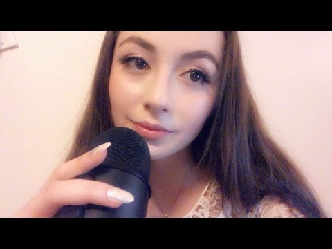 ASMR slightly inaudible whispers and mouth sounds (trigger words)
