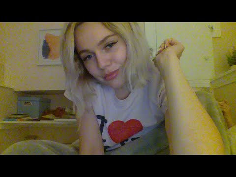 ASMR MOMMY TUCKING YOU IN/ COMFORTING YOU during a THUNDERSTORM/ reading to you, soft spoken/tapping