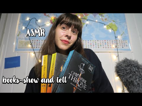 Let's talk books! ASMR books show and tell📚 (close up whispers + some tingly inaudible whispering)