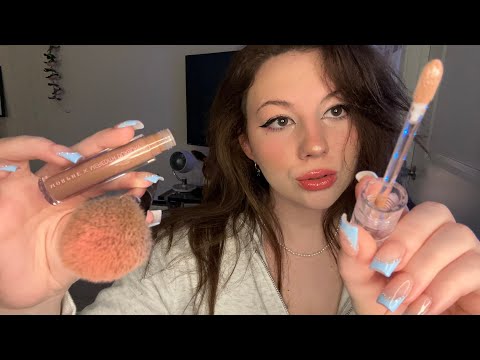 ASMR Makeup, Nails And Hair (full makeover)😘 FAST TRIGGERS