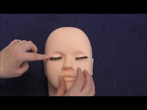#ASMR Make Up  - My 1st attempt at applying make up on a practise make up head!