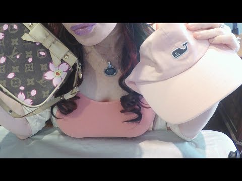 ASMR Gum Chewing Thrift Store Haul ROLE PLAY #2.