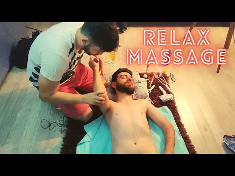 ASMR GUY EXTREMELY DEEP RELAXING OIL BODY MASSAGE