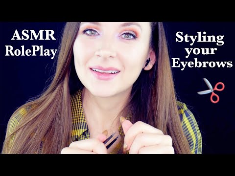 ASMR Eyebrow Styling Role Play *Whisper