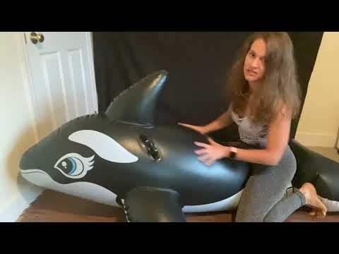 Patreon Teaser inflating giant ride on whale, scratching, tapping  | asmr
