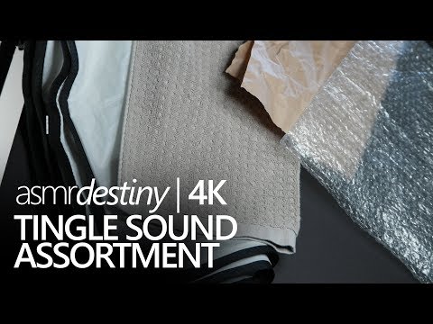 Sound Assortment - Paper, Bubble Wrap, Nylon, Fabric (ASMR, 4K)