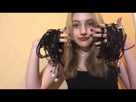 ASMR My Choker Collection! | soft whispers & jewelry sounds