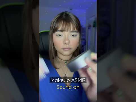 ASMR blue makeup eyeshadow #asmr #makeup