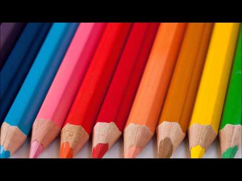 (3D binaural sound) Asmr & relaxation rolling colored pencils & sounds of wooden pencils