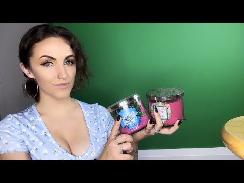 🕯 ASMR Taking Inventory of my Candle Collection + Hang Out (Satisfying Tapping, Writing Sounds)