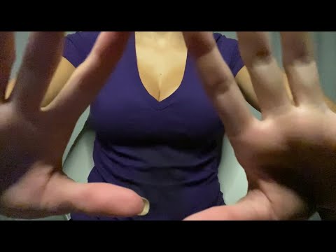 ASMR Hand Movements & Light Breathing for Relaxation/Sleep 😴 (No Talking)