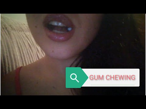 ASMR Mascando chicle, goma de mascar. Movimiento de manos / gum chewing and hand movements. Visual