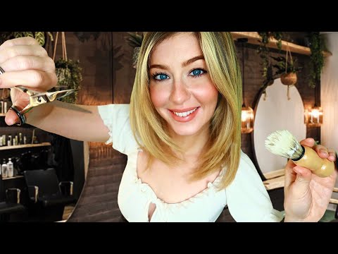 ASMR THE MOST PERSONAL HAIRCUT & SHAVE....EVER! 😍 Whispered Binaural Personal Attention For Sleep