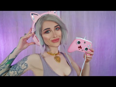 ASMR Gamer Girlfriend Plays With You / Whispered