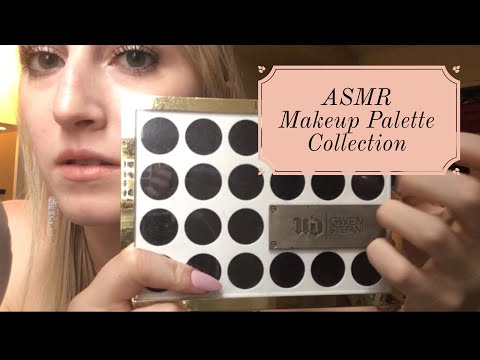 [ASMR] Eyeshadow Palette Collection (tapping, whispering)