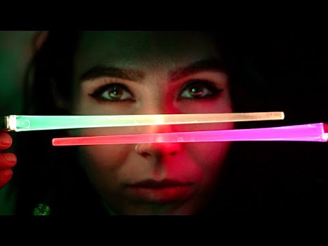 [ASMR] 🩷 Slow Calming LIGHTSABER Triggers 💛 Face Tracing / Touching (NO TALKING)