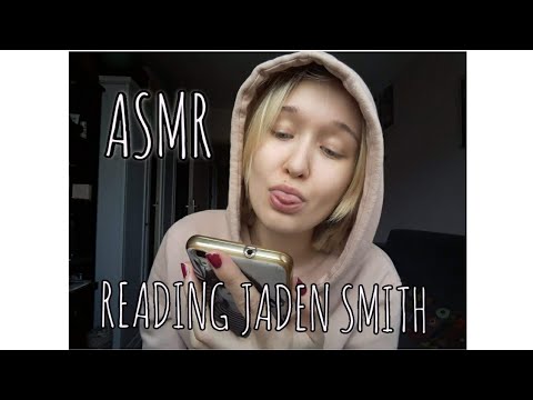 ASMR Reading Jaden Smith Lyrics 'Offering'🎵 | POETRY READING (kind of)