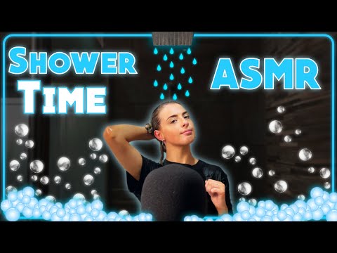 [ASMR] Shower Shampoo Hair Wash | Wet Clothes Sounds  [For Sleep] 🚿